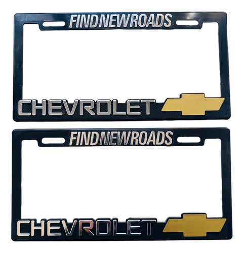 Par (2) Porta Placas Chevrolet