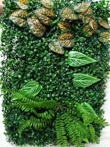Follaje Jardín Vertical Artificial 60x40 C/u X 4 Unidades.