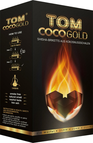 Carbón Tom Coco Gold C26 (3kg/216cubos)