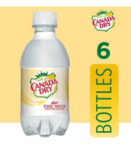 Agua Tónica Diet Canada Dry Botella 296 Ml Paquete 6 Unidade