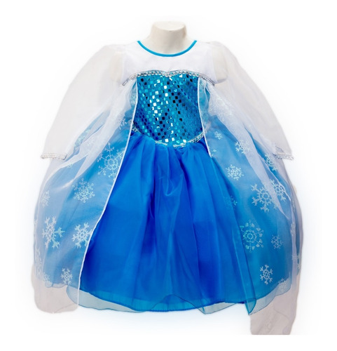 Imagen 1 de 5 de Vestido Frozen Princesa Elsa Disfraz 