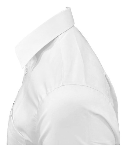 Imagen 3 de 5 de Camisa Blanca Manga Larga Extra Grande Hombre