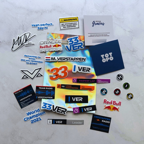 Stickers F1: Max Verstappen