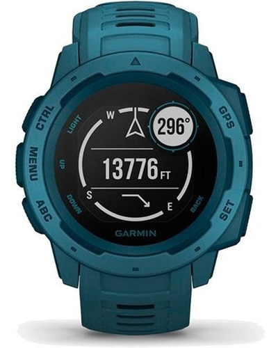 Monitor Cardíaco De Pulso Com Gps Garmin Instinct Azul