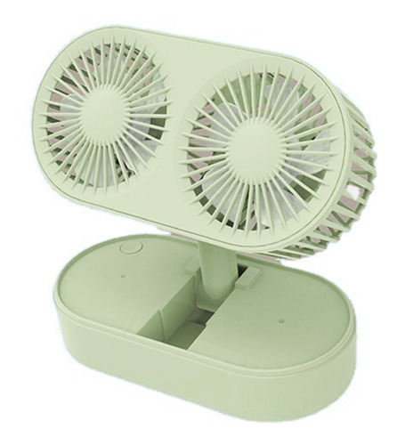 Doble Miniventilador, Hoja De Escritorio, Pequeña, Plegable,