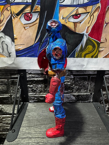 Figura De Acción Capitán América Zombie (Reacondicionado)