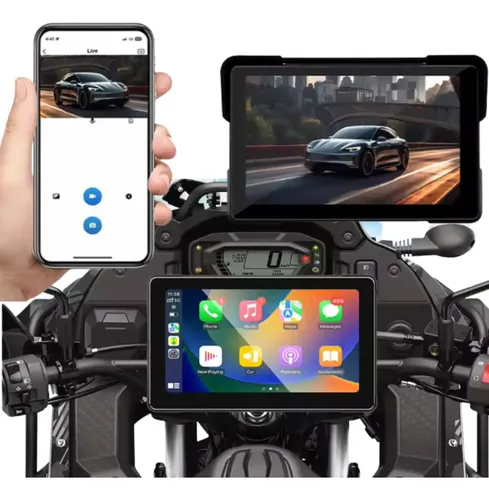 Central Mp5 Carplay E Android Auto Kawasaki Ninja Zx 600 R