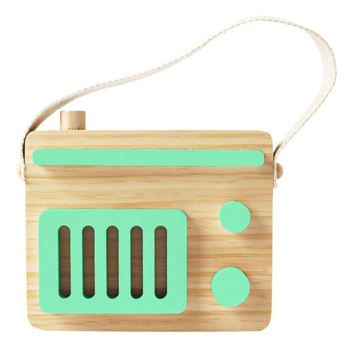 Bebé Juguete Madera Mini Radio Juguete Aprendizaje