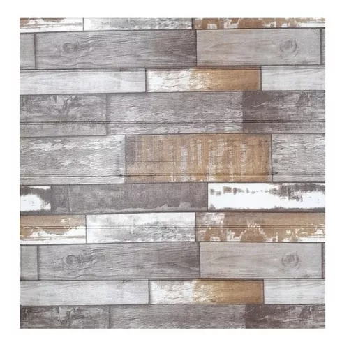 Pared Revestimiento Decowall Con Relieve Autoadhesiva Madera - $ 4.900