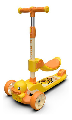 Patín Scooter Niños B.duck Amarillo Multifuncional Ajustable