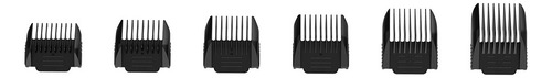 Kit Peluquería Máquina Cortadora Titanio Cabello Pelo Barba Color Negro