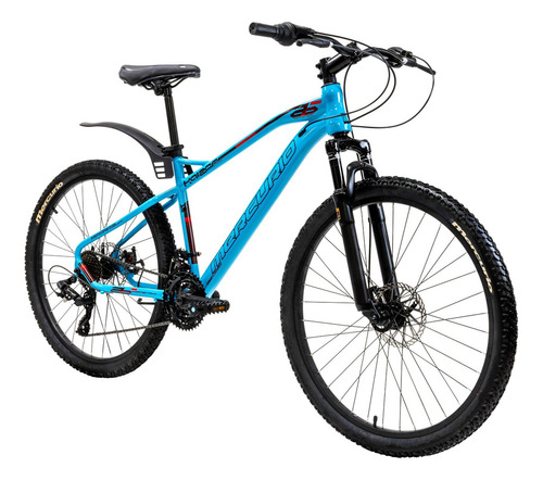 Bicicleta Mercurio Kaizer 21 Velocidades Suspensión Rod 26 Color Esmeralda Tamaño Del Cuadro M