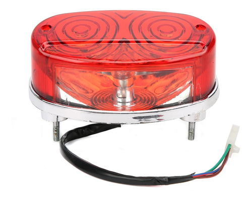 Luz Trasera Con Lente Roja, Luz De Freno, Apta Para Atv Quad