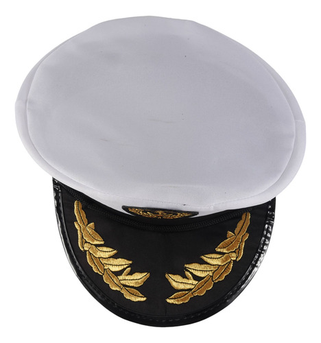 Sombrero De Capitán De Barco Para Adulto, Gorra Azul Marino,