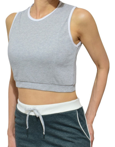 Camiseta-top Deportivo Cropped Street Style