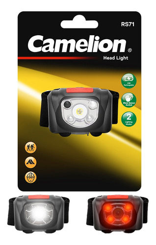 Linterna Frontal Camelion Recargable Led Rt393-tb