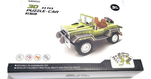 Jeep Armable Miniso 23 Piezas Traccion En Ruedas