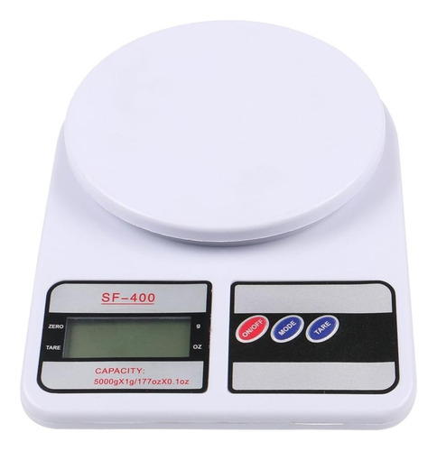 Balanza Digital Cocina Precisión Medición 1g A 5kg Mm-6492 Capacidad máxima 5 kg Color Blanco