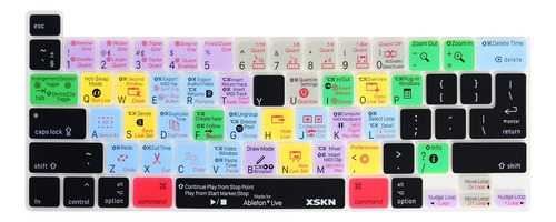 Xskn Atajos E Idioma Serie Funda De Teclado De Silicona Para