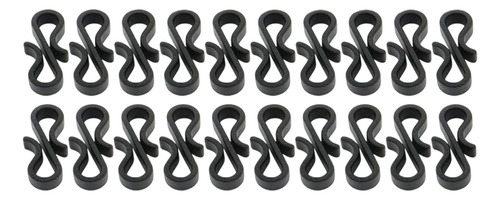 Light String Ganchos S Clipes Fáceis De 20 Peças Preto