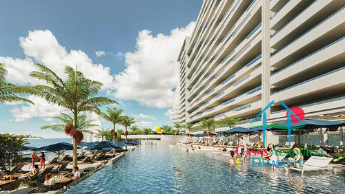 Cad Live Aqua 1306. Departamento De Playa En Preventa Con Terraza Y Alberca Privada