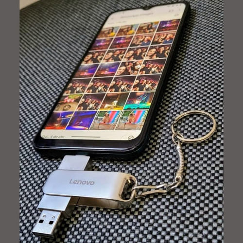 Pendrive Lenovo 2tb Terabyte Usb-c 2 Em 1 Android E Windows Cinza Tweety