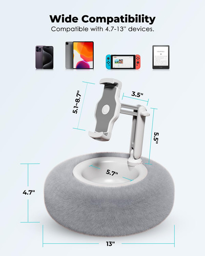 Suporte Para Tablet Com Travesseiro, Compatível Com