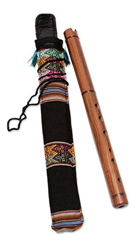 Novica Flauta Quena Peruana Tradicional De Madera Decorativa