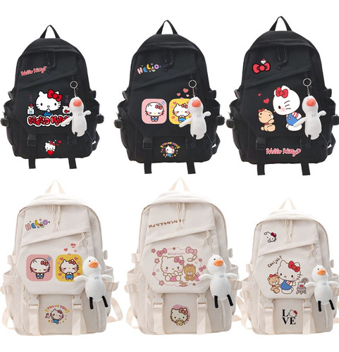 Hello Kitty Backpac Bolsas De Gran Capacidad Cute Sanrio