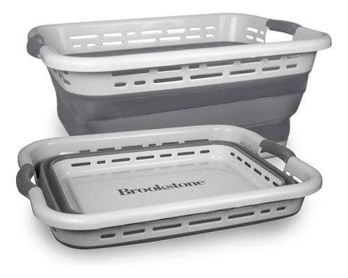 Brookstone, 1 Unidad, Canasta Plegable De Lavandera De Gran