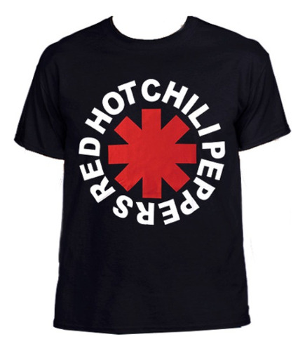 Camiseta Red Hot Chili Peppers Logo Rock Estampada