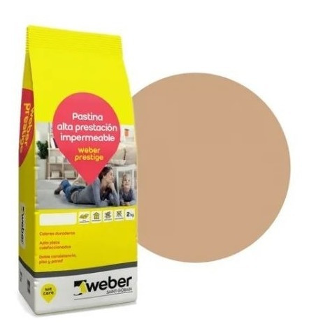 Pastina Weber Prestige 5kg Antihongo Impermeable Porcelanato