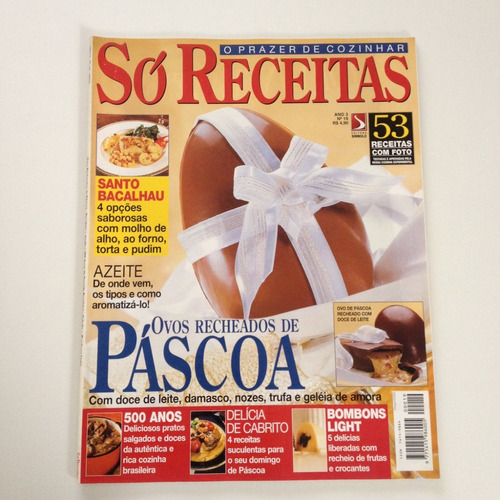 Revista Só Receitas Ovos De Páscoa Bombons Light  Cc532