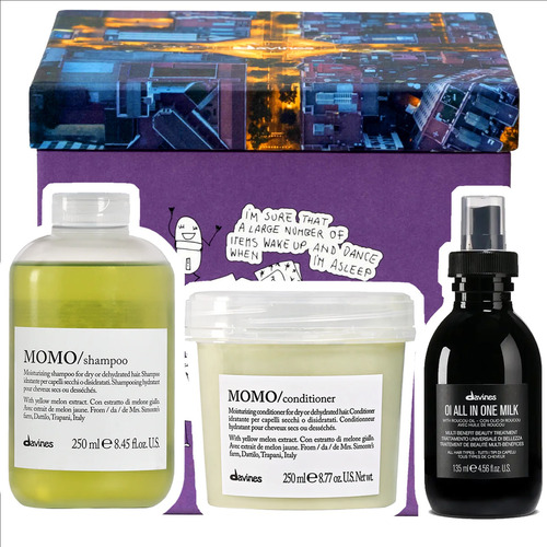 Davines Momo Kit | Oi Milk Shampoo Acondicionador Hidratante