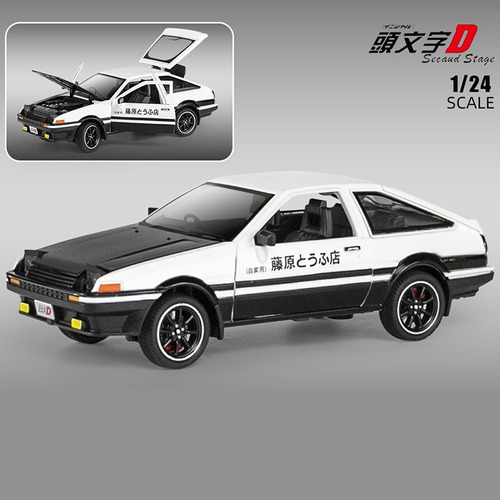 Toyota Trueno Ae86 Inicial D Figura Takumi 1:24 Miniatura