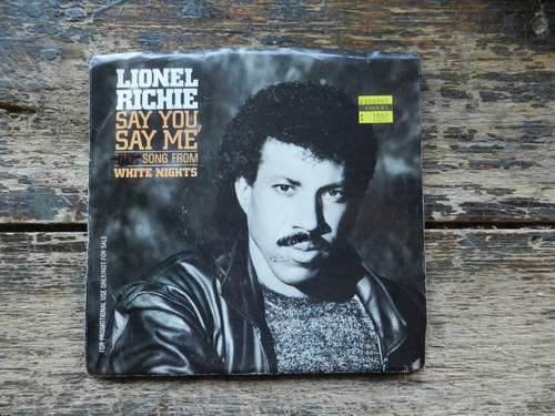 Lionel Ritchie Say You Say Me Single 7 Promo Usa Impecable 