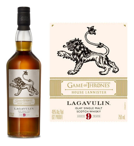 Whisky Lagavulin 9 Años Games Of Thrones 700ml En Estuche