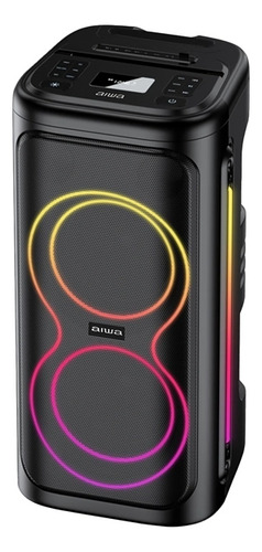 Speaker Caixa De Som Partybox Aiwa Awpop12 Usb/sd/aux Preta