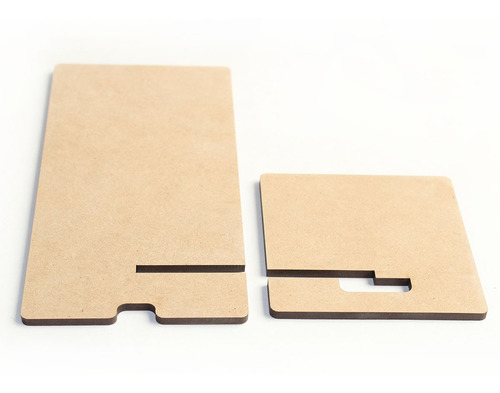 Imagen 6 de 6 de 50 Dock Bases Madera Mdf Celular iPhone Corte Laser