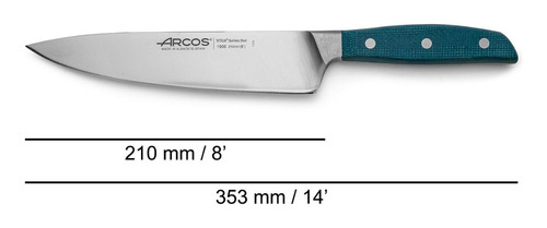Cuchillo Cocinero Arcos Serie Brooklyn 21cm