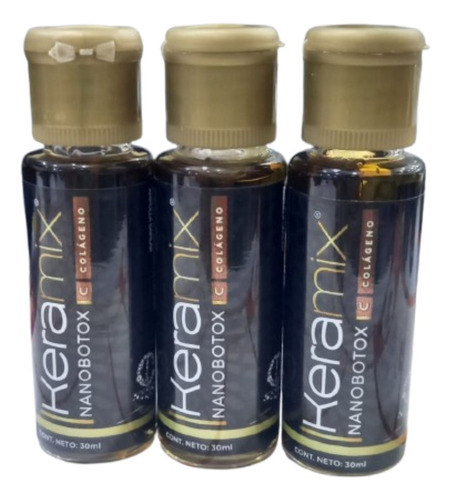 3 Ampolla Capilar Keramix Colageno De 30ml C/u