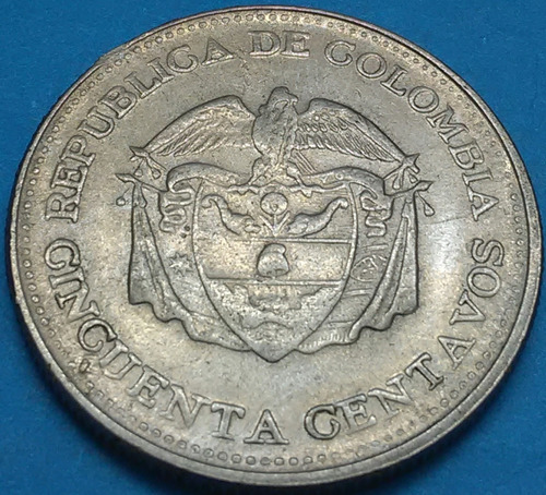 Colombia Moneda 50 Centavos 1964