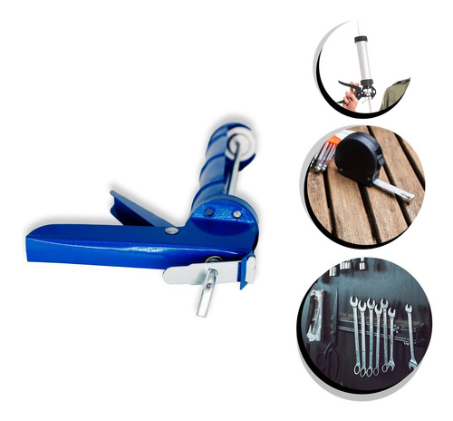 Imagem 2 de 7 de Aplicador Pistola Silicone Profissional Fechado 9 Polegadas