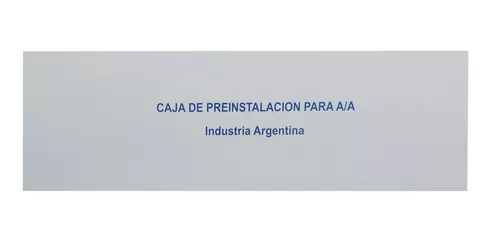 CAJA DE PREINSTALACION AIRE ACONDICIONADO CON BANDEJA DE DESAGUE HORIZONTAL