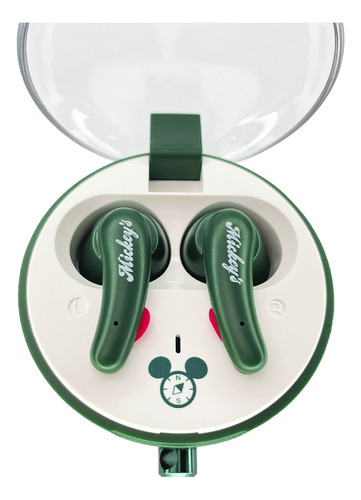 Audifonos Inalámbricos Bluetooth Disney Qs-27 Colores Color Verde