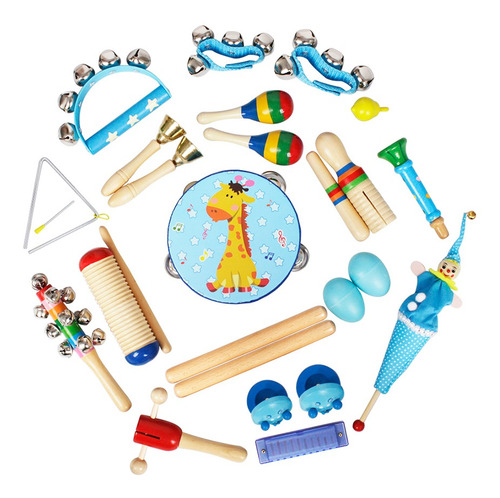 Imagen 3 de 9 de Musical Toys Instrumentos De Percusión Banda Ritmo Kit Para