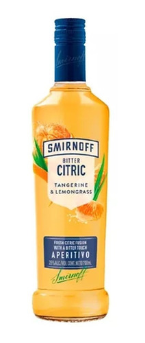 Vodka Smirnoff Bitter Citric Tangerine Y Lemongrass X700cc