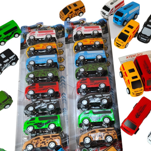 50 Carrinho Fricção P Kit Festa Lembrancinha Cor Sortido