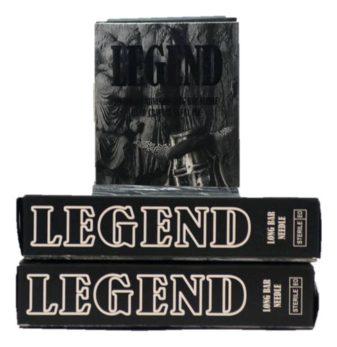 5 Cajas De Agujas Largas Marca Legend Premium Para Tatuar