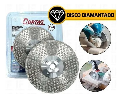 Disco De Corte Desbaste Diamantado 115mm M14 Cortag 62133